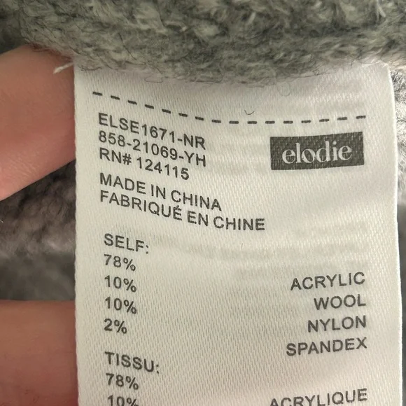 Elodie Wool Blend Sweater XL NWT - Picture 5 of 6